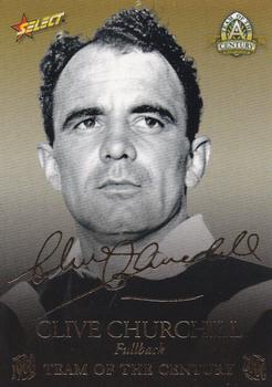 2008 NRL Centenary - Team of the Century Foil Signature #TCFS1 Clive Churchill Front